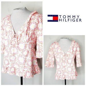 TOMMY HILFIGER 100% Cotton Boho Retro Blouse